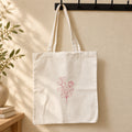 Rose Line Art Tote Bag Set Of 2