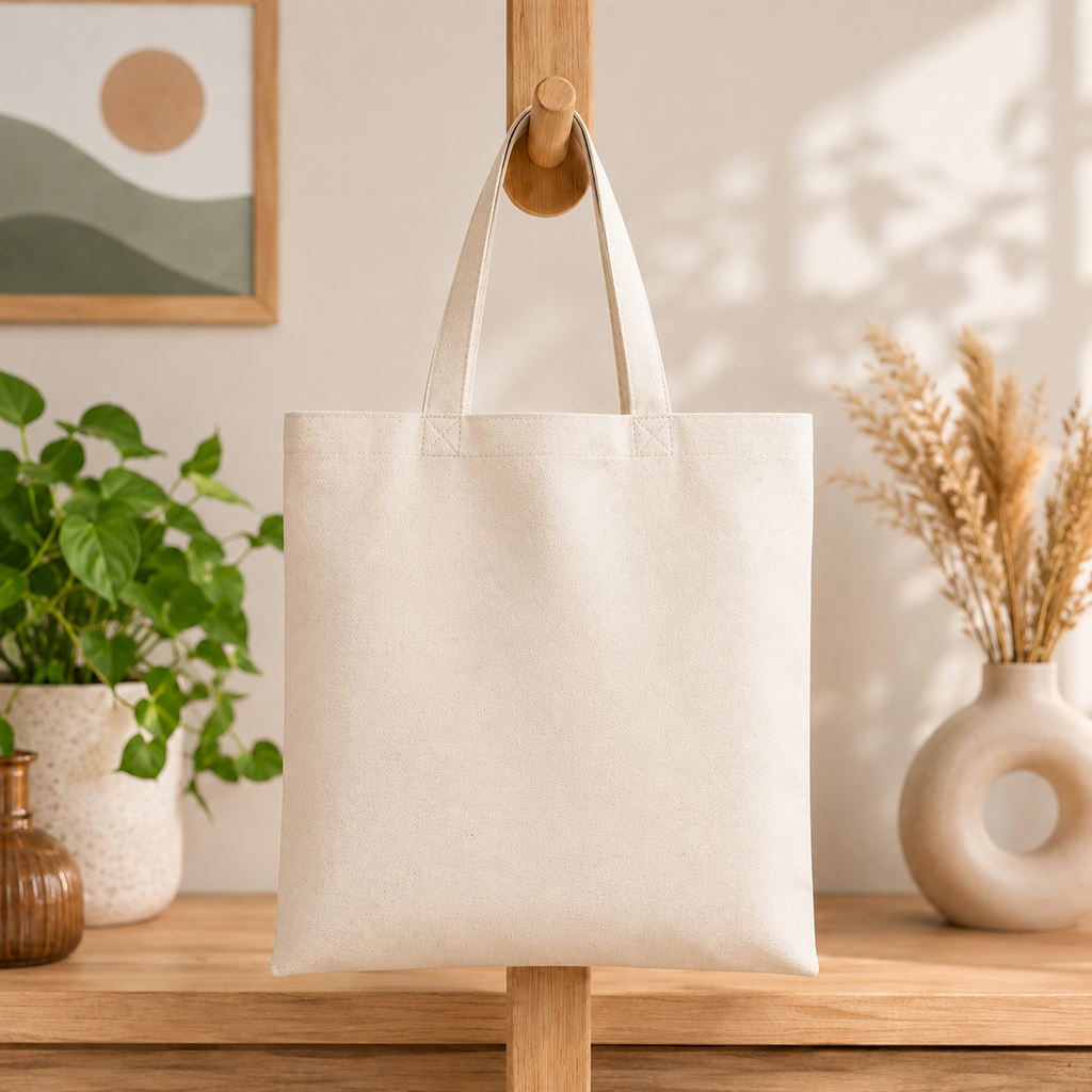 Cute Teddy Bear Canvas Tote Bag