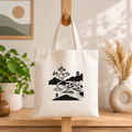 Minimal Zen Landscape Canvas Tote Bag